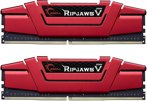 G.SKILL Ripjaws V Series (Intel XMP) DDR4 RAM 128GB (4x32GB) 3200MT/s CL16-18-18-38 1.35V Desktop Computer Memory UDIMM - Black (F4-3200C16Q-128GVK) in Kuwait