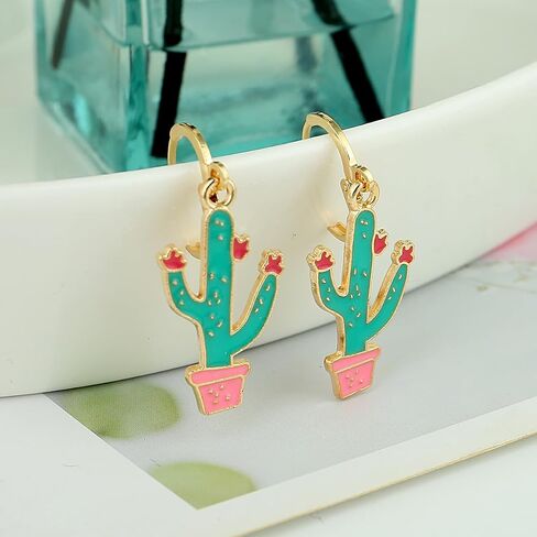Girls Hypoallergenic Huggie Hoop Earrings with Charm Cute Small Dangle Hoop Earrings Set (10-20 Pairs) in Saudi Arabia