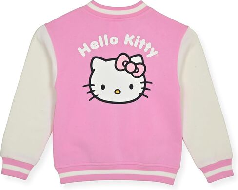 Hello Kitty Girls Varsity Button Front Letterman Bomber Jacket for Kids in Saudi Arabia