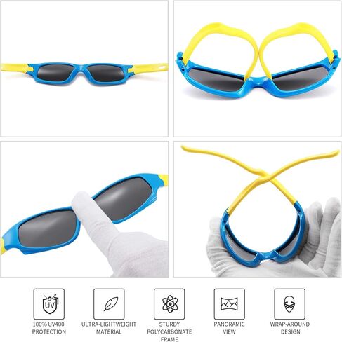 Pro Acme TR90 Unbreakable Polarized Sports Sunglasses for Kids Boys and Girls in Saudi Arabia