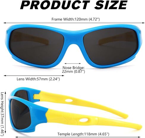 Pro Acme TR90 Unbreakable Polarized Sports Sunglasses for Kids Boys and Girls in Saudi Arabia
