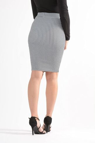 Print High Elasticated Waist Pencil Bodycon Skirt Size 4-18 in Saudi Arabia