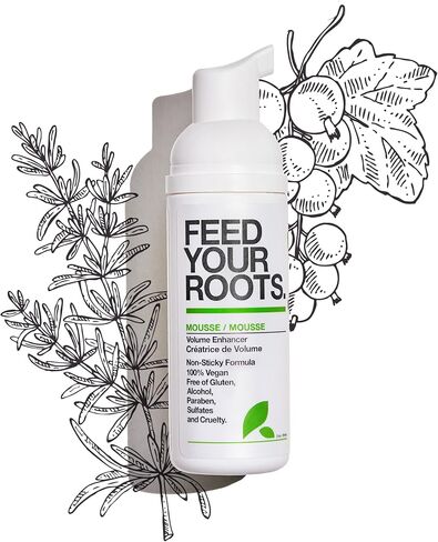 Yarok Feed Your Roots Organic Mousse, 8oz, Made from Black Currant, Coconut Oil, Beet Root, and Blueberries, 100% Vegan, Free from Gluten, Sulfate, Alcohol & Paraben, Cruelty-Free in Saudi Arabia