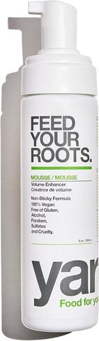 Yarok Feed Your Roots Organic Mousse, 8oz, Made from Black Currant, Coconut Oil, Beet Root, and Blueberries, 100% Vegan, Free from Gluten, Sulfate, Alcohol & Paraben, Cruelty-Free in Saudi Arabia