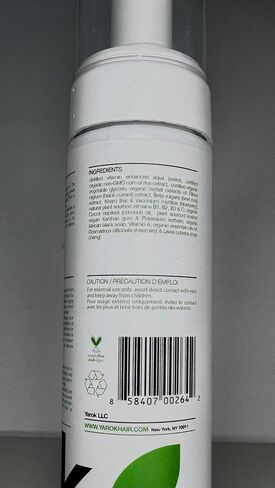 Yarok Feed Your Roots Organic Mousse, 8oz, Made from Black Currant, Coconut Oil, Beet Root, and Blueberries, 100% Vegan, Free from Gluten, Sulfate, Alcohol & Paraben, Cruelty-Free in Saudi Arabia