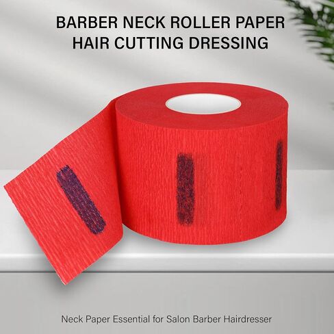 Disposable Paper Barber Neck Strips - 5 Rolls 500 Strips Black Professional Stretchy Paper Neck Band for Salon Haircut Styling in Saudi Arabia