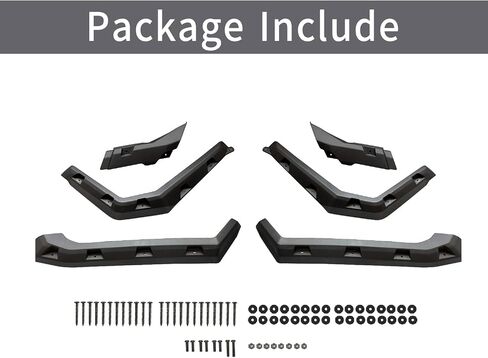 Extended Fender Flares Compatible with Can Am Defender, Mud Guards Front&Rear Compatible with Can Am Defender HD5 HD10 HD8 MAX 2016-2024 Replace 715006821 715002424 715006822(6pcs) in Kuwait