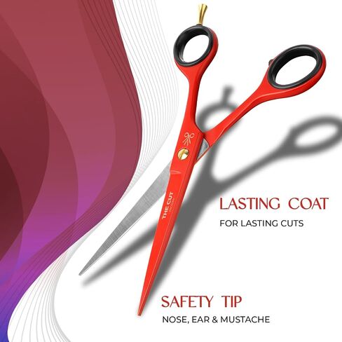 The Cut Factory- Hair Scissors and Barber Scissors Professional- 6 iches Finest Stainless Steel Hair Cutting Scissors with Smooth Razor Edge Blades -Use for Salon & Personal Use (Pink) in Saudi Arabia