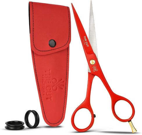 The Cut Factory- Hair Scissors and Barber Scissors Professional- 6 iches Finest Stainless Steel Hair Cutting Scissors with Smooth Razor Edge Blades -Use for Salon & Personal Use (Pink) in Saudi Arabia