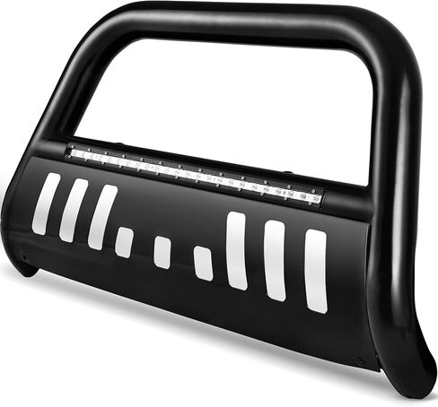 YITAMOTOR Bull Bar Compatible with 2016-2023 Toyota Tacoma (Excludes TRD Models), 3" Tubing Brush Guard Pickup Truck Front Bumper Push Bar w/Grille Skid Plate in Saudi Arabia