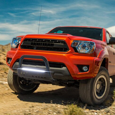 YITAMOTOR Bull Bar Compatible with 2016-2023 Toyota Tacoma (Excludes TRD Models), 3" Tubing Brush Guard Pickup Truck Front Bumper Push Bar w/Grille Skid Plate in Saudi Arabia