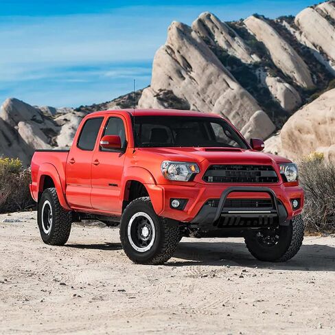 YITAMOTOR Bull Bar Compatible with 2016-2023 Toyota Tacoma (Excludes TRD Models), 3" Tubing Brush Guard Pickup Truck Front Bumper Push Bar w/Grille Skid Plate in Saudi Arabia