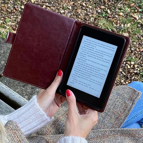 حافظة كتب عالمية من الجلد الصناعي من KleverCase لأجهزة Kindle Paperwhite وأجهزة القراءة الإلكترونية القياسية من Kindle in Kuwait