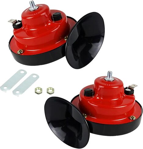 2 PCS Car Snail Air Horn, 12V ABS Large-diameter In-line Antenna Waterproof Sealed Stereo Horn Horn, One-piece Quick Installation Accessory, for Most Cars, Motorcycles and Bicycles (Blue) in Saudi Arabia