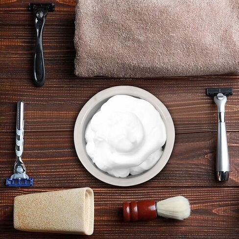 Radicaln Marble Shaving Cream Bowl Black 4' x 3' Inches Handmade Shaving Bowl Mens Barber Supplies - Bowl For Esthetician Supplies Like Shaving Gel - Used By Barber For Beard Bar Clean Up in Kuwait