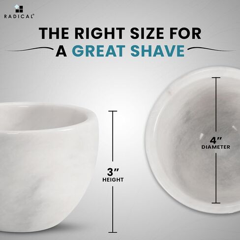 Radicaln Marble Shaving Cream Bowl Black 4' x 3' Inches Handmade Shaving Bowl Mens Barber Supplies - Bowl For Esthetician Supplies Like Shaving Gel - Used By Barber For Beard Bar Clean Up in Kuwait