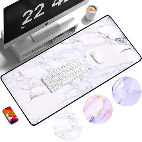 Topographic Contour Large Mouse Pad, Gaming Mouse Pad Desk Pad, Extended Japanese Ukiyo-e Gaming Mousepad 31.5x11.8inch Mouse Mat with 3mm Non-Slip Base for Gaming Home Office Work in Saudi Arabia
