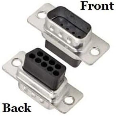 CompuCablePlusUSA.com Best DB15 Female Crimp on Connector DIY Kit Includes Crimp on Connector, Crimp Pins, 90 Degree Angle Metal Hood, Strain Relief Grommets and Screws. (DB15 Female) in Kuwait