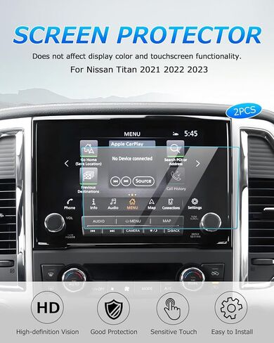 Autorder Custom Fit for Screen Protector 2021 2022 2023 Nissan Rogue S SV Accessories 8-Inch Tempered Glass 9H Navigation Touchscreen Protective Film (NOT for Rogue Sport) in Saudi Arabia