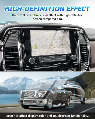 Autorder Custom Fit for Screen Protector 2021 2022 2023 Nissan Rogue S SV Accessories 8-Inch Tempered Glass 9H Navigation Touchscreen Protective Film (NOT for Rogue Sport) in Saudi Arabia