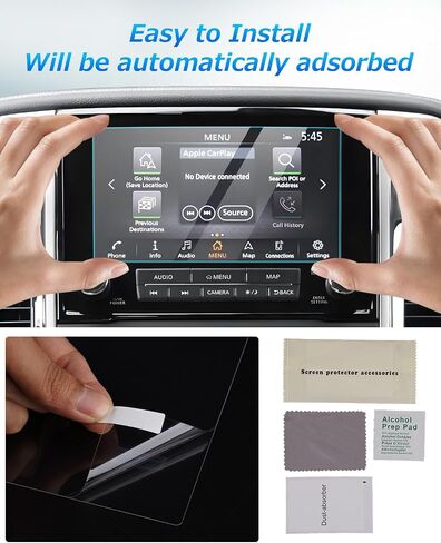 Autorder Custom Fit for Screen Protector 2021 2022 2023 Nissan Rogue S SV Accessories 8-Inch Tempered Glass 9H Navigation Touchscreen Protective Film (NOT for Rogue Sport) in Saudi Arabia