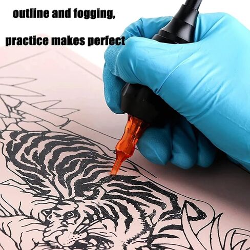 Blank Tattoo Skin Practice - Yuelong 10 Sheets Fake Skin Double Sides 8x6 Tattooing and Microblading Eyebrow Skin for Tattoo Supplies Tattoo Kit for Beginners and Experienced Tattoo Artists in Saudi Arabia