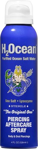 رذاذ الرعاية اللاحقة للثقب H2Ocean، معالجة الجدرة والنتوءات بملح البحر، رذاذ للعناية بالجروح 4oz in Kuwait