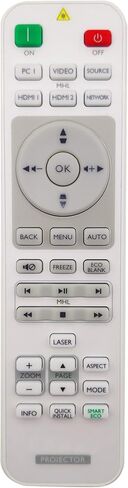 INTECHING 5J.J6R06.001 Projector Remote Control for BenQ MP780ST, MP780ST+, MW721, MW767, MW820ST, MW853UST, MW853UST+, MW860USTi, MX717, MX720, MX750, MX763, MX764, MX766, MX819ST, MX822ST, MX852UST+ in Kuwait