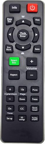 INTECHING 5J.J6R06.001 Projector Remote Control for BenQ MP780ST, MP780ST+, MW721, MW767, MW820ST, MW853UST, MW853UST+, MW860USTi, MX717, MX720, MX750, MX763, MX764, MX766, MX819ST, MX822ST, MX852UST+ in Kuwait