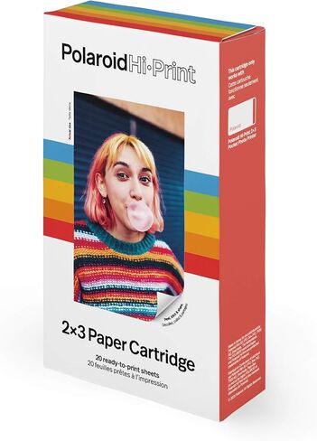 Polaroid Hi-Print Paper - 2x3 Photo Paper Cardridge - 20 Photos (6355) in Saudi Arabia