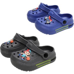 Shadowfax 2 Pairs Children's Boys Girls Garden Clogs Slipper Beach Sandals Slip On Lightweight Outdoor