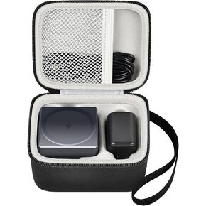 PAIYULE Case Compatible with Anker 3-in-1 Cube MagSafe Charger 15W Max Fast Charging Stand, Power Station Storage Holder for USB-C Cable (Box Only) Black