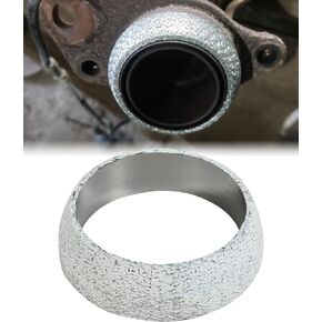 Car Exhaust Manifold Gasket,Car Accessories 2.5inch Donut Gasket,Automotive Exhaust Flange Gasket Seal Ring to Prevent Leaking Between Exhaust Pipe and Exhaust Manifold(2.5")