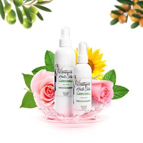 Rastta Locs Rosewater and Mint Conditioning Loc and Body Spray for Type 4 hair, Braids, Hair Moisturizer, Dreadlock Spray. - Tropical Mint Fragrance - 4oz