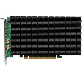 Highpoint Rocket 1204 4-Port PCIe Gen3 x8 M.2 NVMe Controller with Silent Cooling (Broadcom PEX8747) - Windows/Linux/macOS/VMWare Compatible, No-Bifurcation Required