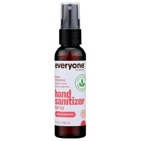 Everyone for Every Body Hand Sanitizer Spray, 2 Ounce (Pack of 6), Travel Size, Ruby Grapefruit , Plant Derived Alcohol with Pure Essential Oils, 99% Effective Against Germs