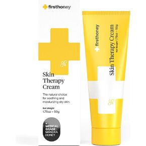 FIRST HONEY® Manuka Honey Cream for Dry & Itchy Skin | Fast Relief for Eczema, Rosacea, Psoriasis, & Dermatitis | Natural & No Fillers | Safe for Babies & Toddlers | 3.5 oz