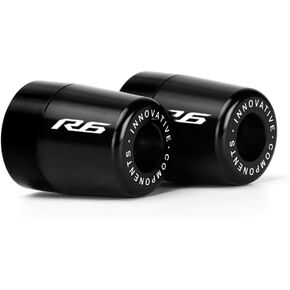 Handle Bar Ends Hand Grips Plug Caps Compatible with Yamaha YZF R6 2006-2013 2014 2015 2016 2017 2018 2019 2020 | Motorcycle Balance Pad YZF-R6 YZFR6 YZF 600 Accessories