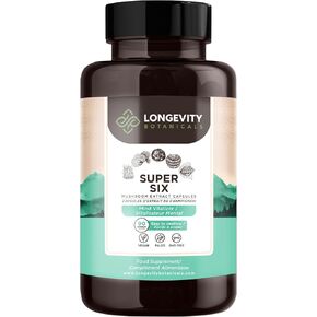 Longevity Botanicals 15 Mushroom Supplement Blend - Mushroom Complex Capsules - Promotes a Balanced Immune System, Mental Clarity, Focus and Relaxation - 90 Count