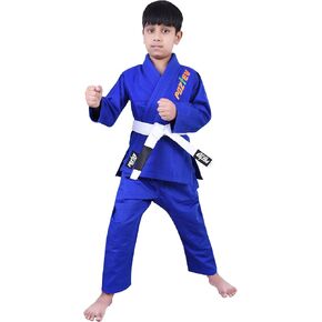 زي جيو جيتسو البرازيلي للأطفال للأطفال BJJ Gi للشباب الكيمونو المنكمش مسبقًا خفيف الوزن للفنون القتالية