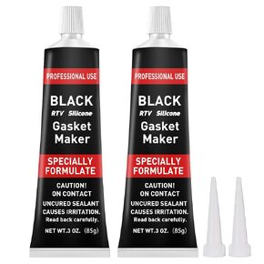 RTV Silicone Gasket Maker, High Temp Silicone Resist Oil, Anti-Freeze RTV Silicone Sealant for Engines, Gearboxes, Pumps, Superchargers (Red, 170g)