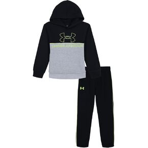 Under Armour boys Long Sleeve Logo Hoodie & Joggers Set