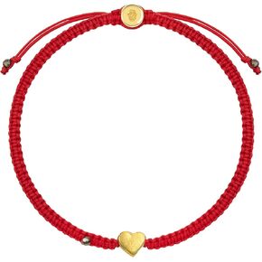 KARMA AND LUCK - Positive Outcome - Women's 18K Gold Plated Blue Enamel Evil Eye Charm Adjustable 5.5" to 7.5" Red String Bracelet Handmade with Love in Bali