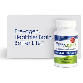 Prevagen Improves Memory - Regular Strength 10mg, 30 Capsules |2 Pack| with Apoaequorin & Vitamin D with Attractive and Stackable Prevagen Storage Box | Brain Supplement for Better Brain Health