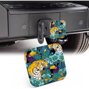 Trailer Hitch Cover, Retro Woman Biting Lips 2 Inch Hitch Plug Covers Hitch Cover Tube Rubber Towing, Square Receiver Plug Cap for Cars Suvs Trucks