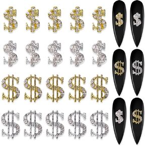 SILPECWEE 24pcs Bow Nail Charms 3D Butterfly Bow Rhinestones Jewels Bowknot Nail Charm Alloy Nail Studs Gem Crystals Nail Art Decoration for Nail Supplies Craft Making Jewelry in Saudi Arabia