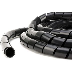Secure 1/2 Inch Clear Polyethylene Spiral Wrap - 50 Feet