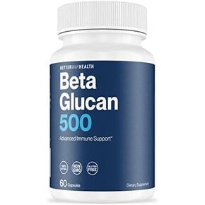 Advanced Immune Support Supplement by Better Way Health with Highly Purified Beta Glucan - Immune System Booster - 500mg 60 Caps (Pack of 1)