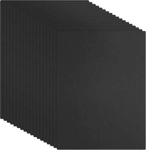 25 PCS Black Foam Board 8x10 Inch, Foam Boards 1/8 Inch Thick Foam Poster Board, [for Presentation Projects, Art Crafts, Poster Making] in Saudi Arabia
