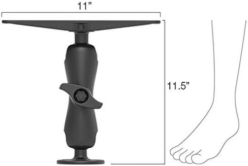 RAM Mounts Large Marine Electronics Mount RAM-D-111U with Medium Arm Compatible with Garmin, Lowrance, Humminbird + More in Saudi Arabia